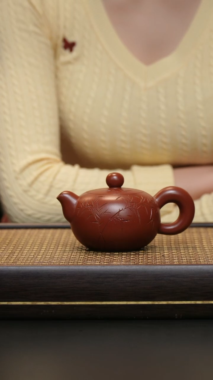 茶壶紫砂大红袍 道洪圆珠