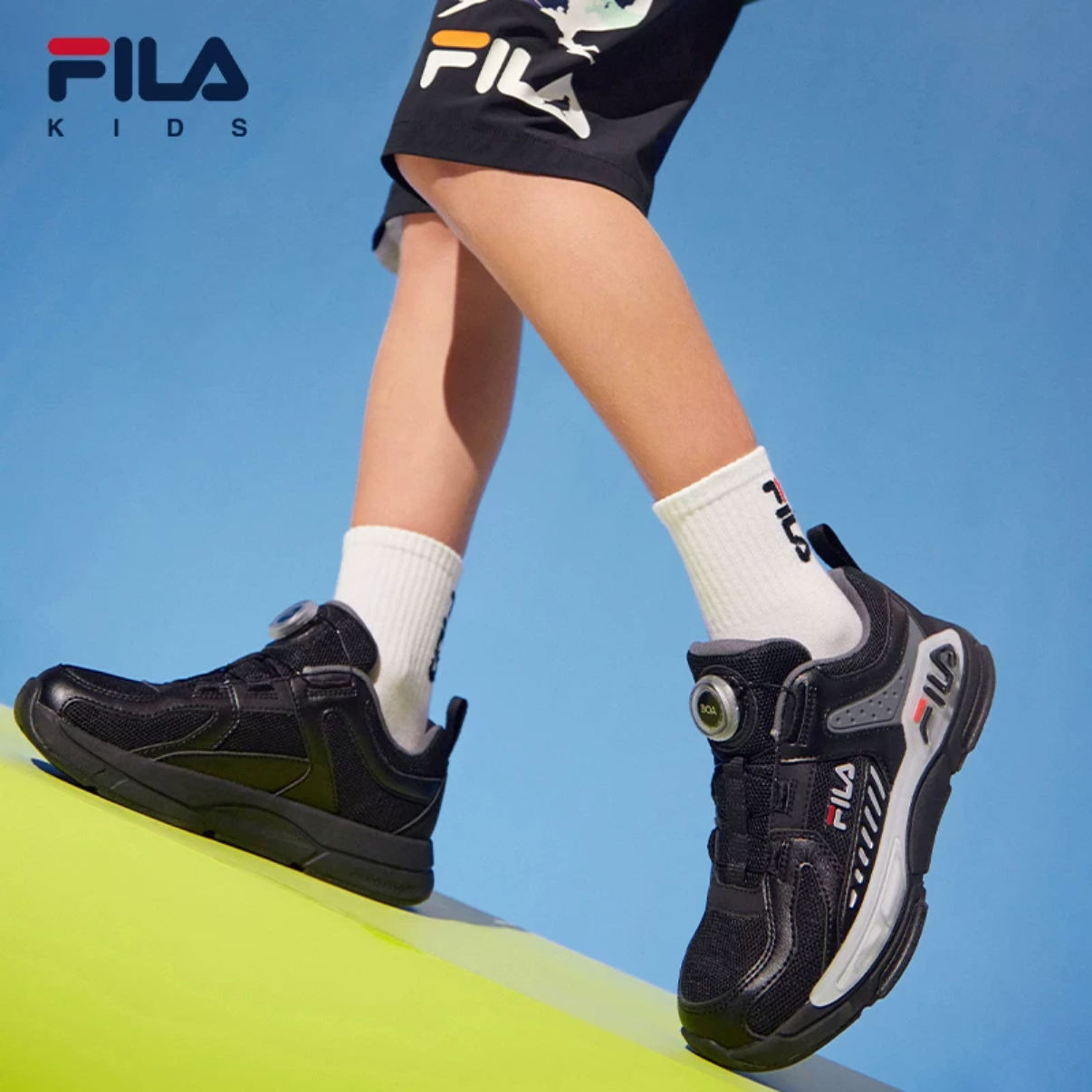 【天行者2】斐乐儿童跑鞋夏季新款网面透气运动鞋防滑K65B331104