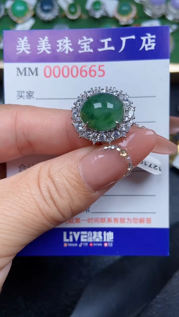 【闪购商品】翡翠颈饰银S925镶嵌0665