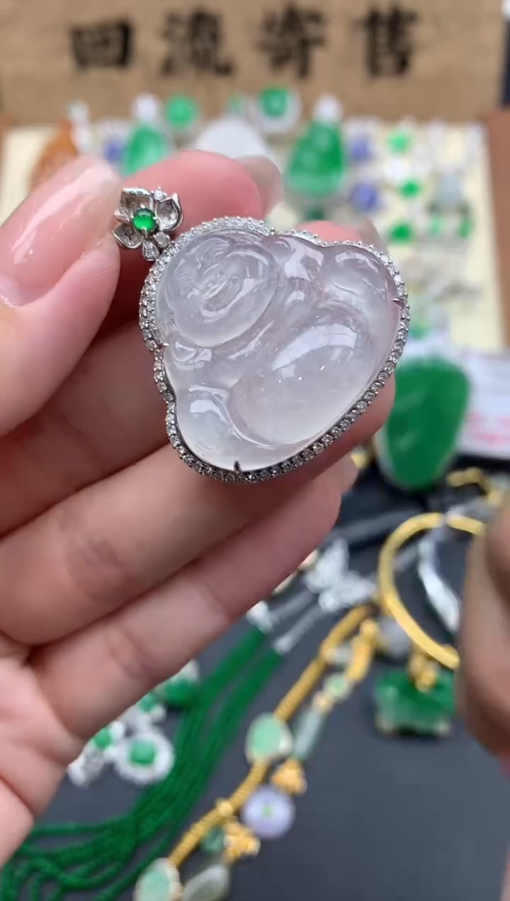 【闪购商品】翡翠颈饰18K金镶嵌315-中国好珍宝