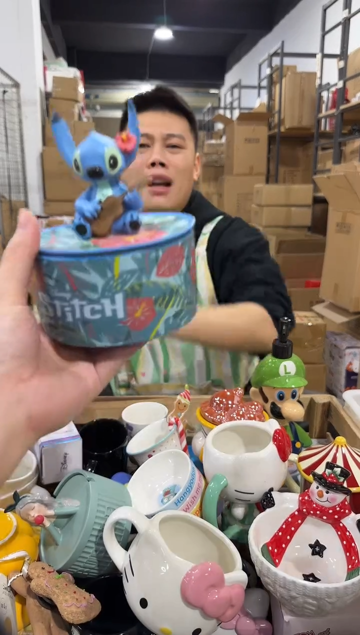 瓷片史迪仔首饰盒