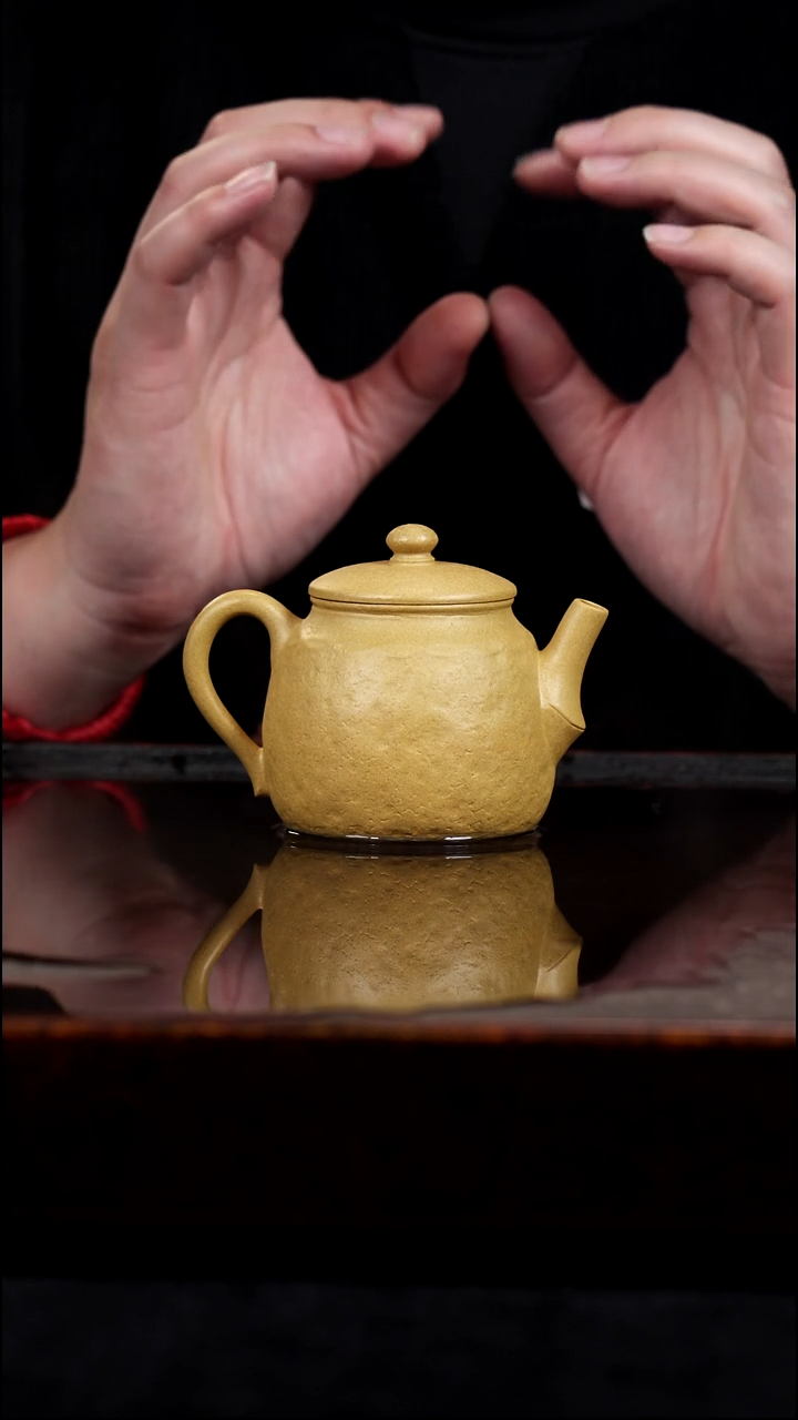 茶壶紫砂渔黄金段半手工