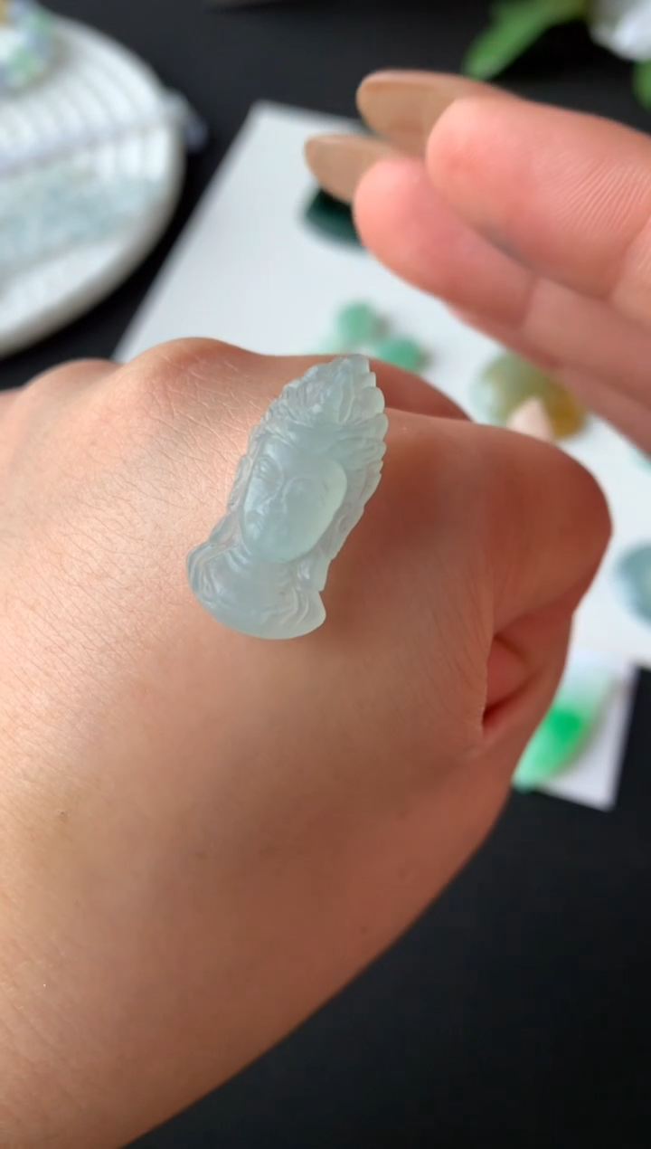 未镶嵌定制翡翠尺寸23.5*12*5.5