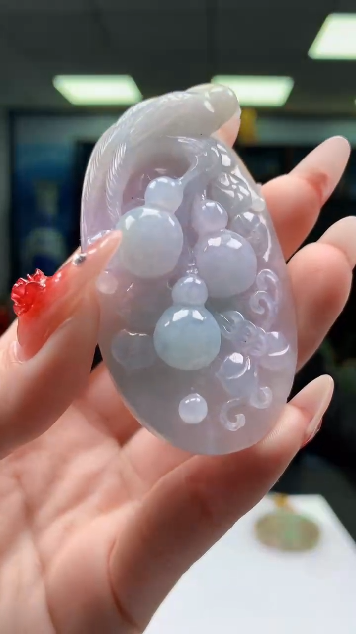 【闪购商品】定制翡翠未镶嵌1052ry-毛货挂件54