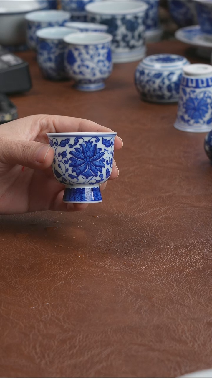 景德镇高端茶器墨奈手绘高端茶器