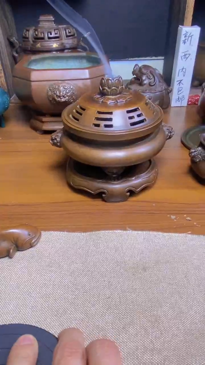 【闪购商品】苏工 普工精品铜 摆件熏香炉/摆件