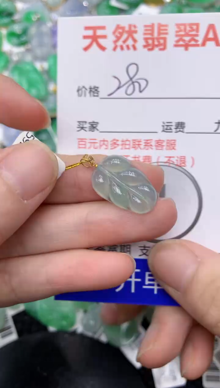 【闪购商品】翡翠颈饰18K金镶嵌11111111111