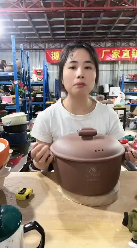 陶瑕疵4.5原陶锅带盖