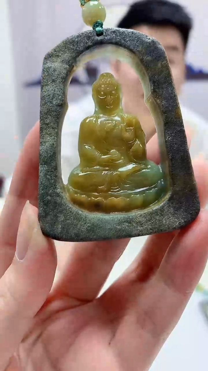 【闪购商品】定制翡翠未镶嵌5028zm-毛货挂件64人物