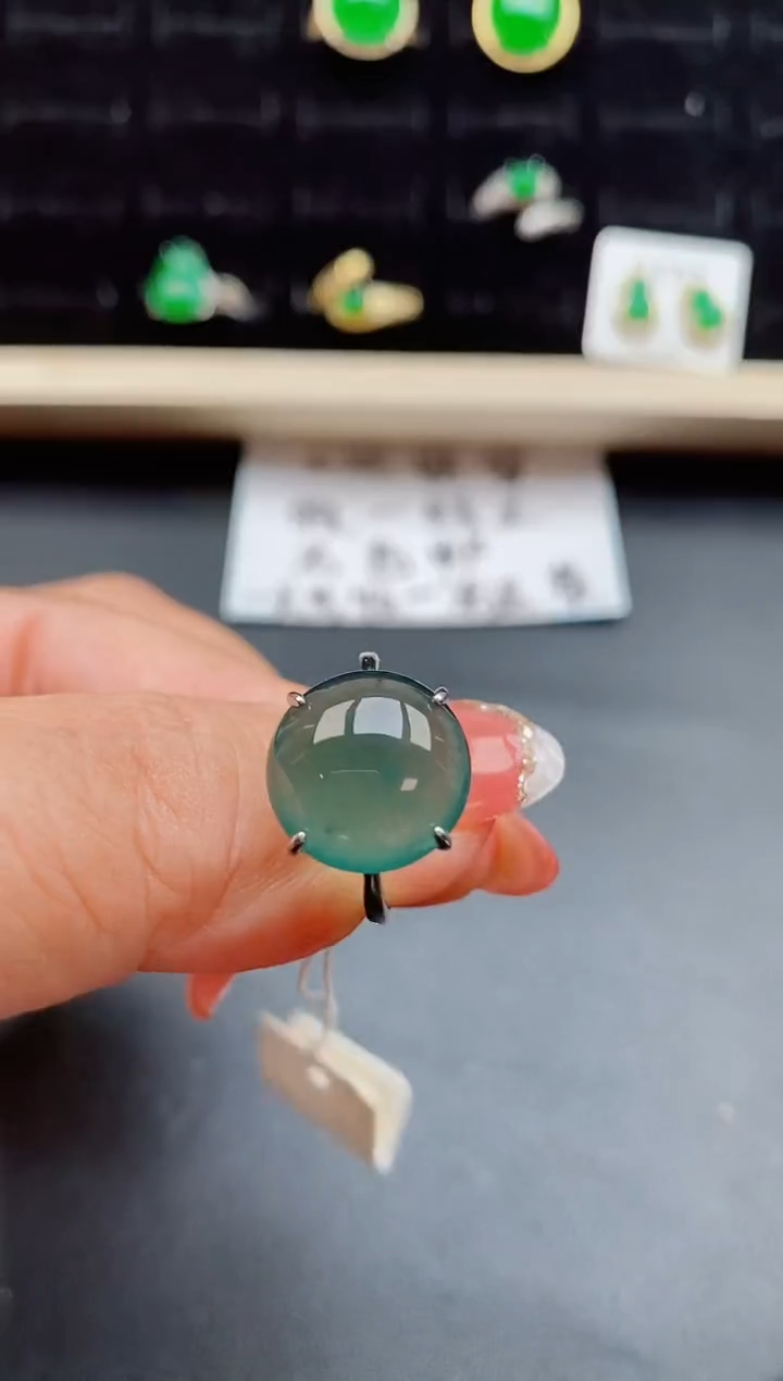 【闪购商品】翡翠戒指银S925镶嵌508050