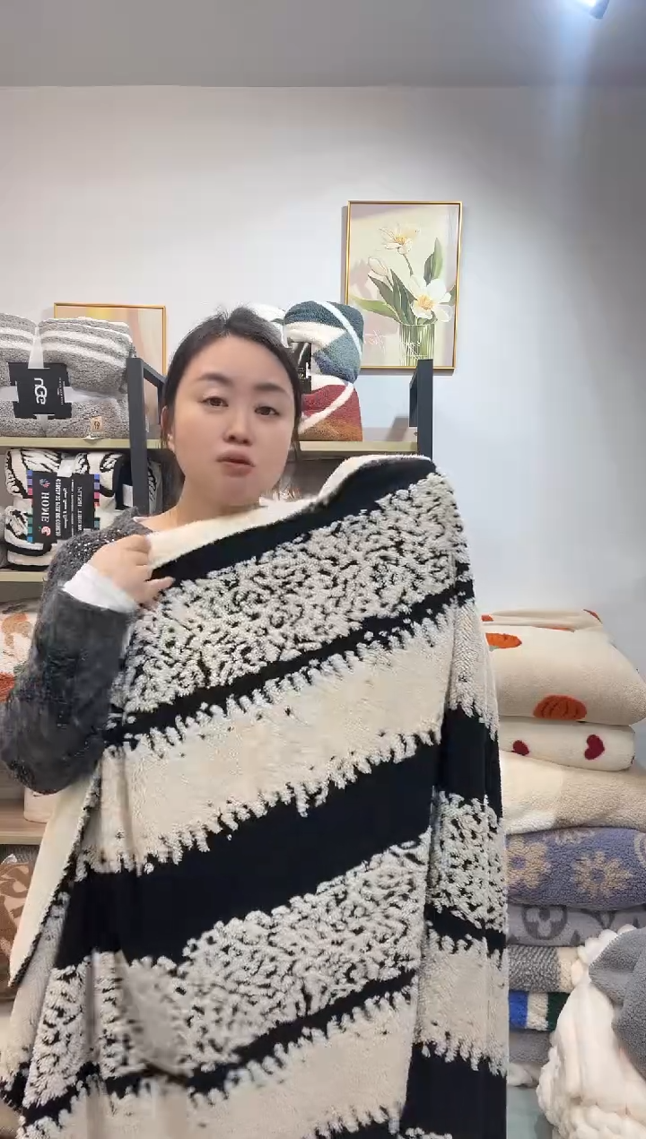 聚酯纤维150*200黑白条