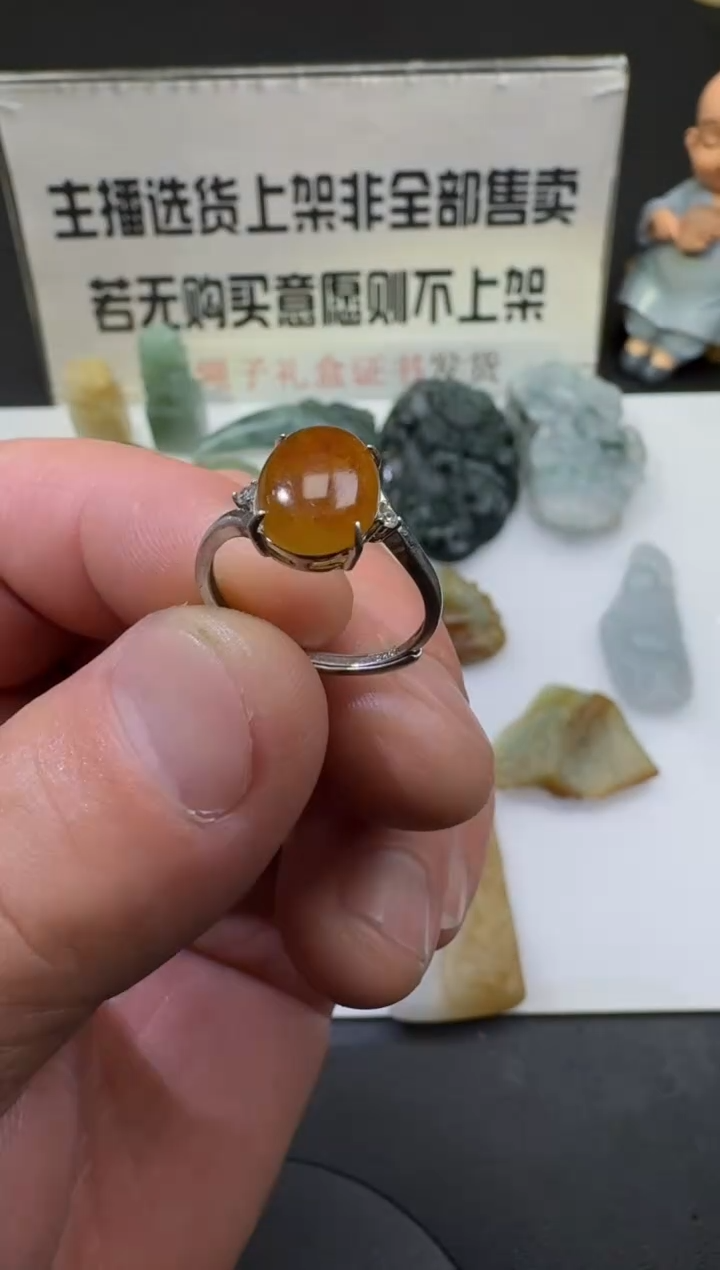 【闪购商品】定制翡翠银S925镶嵌00057179