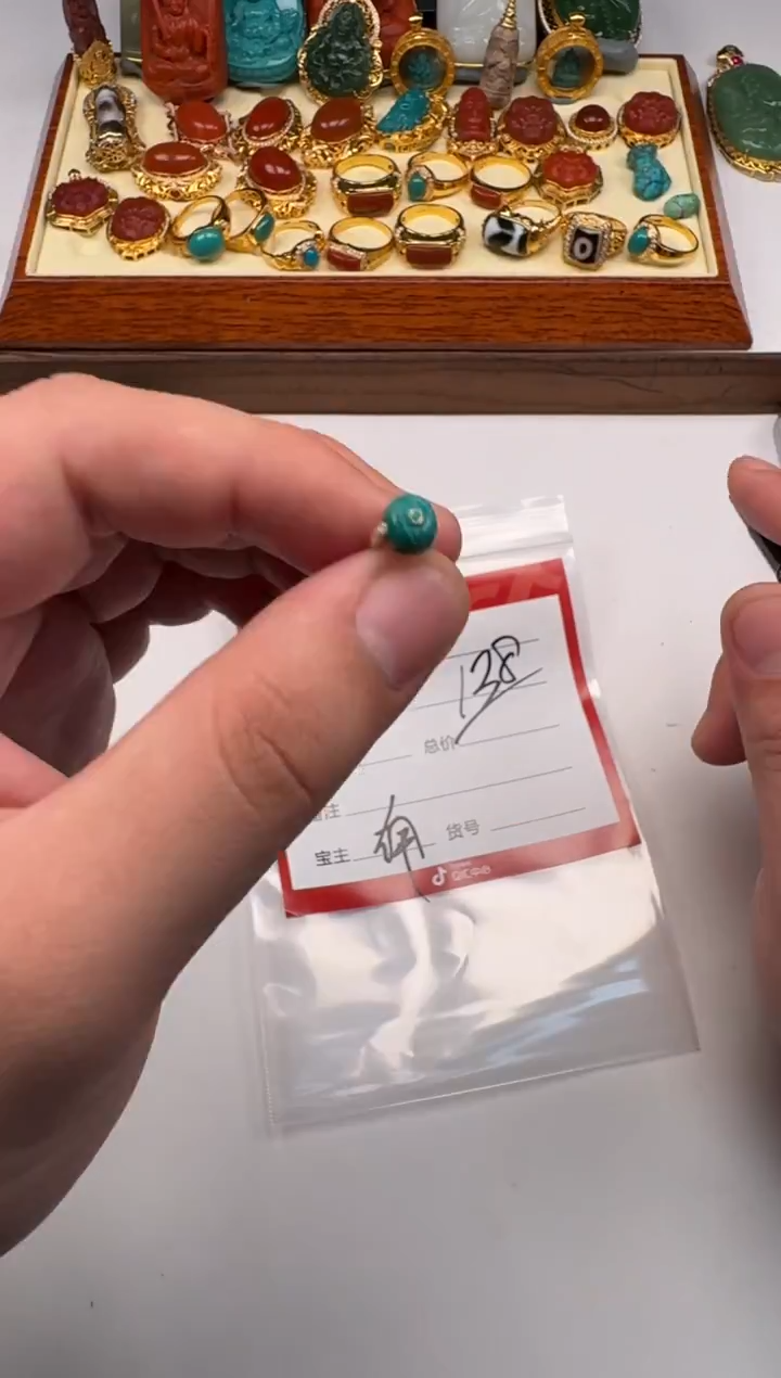 未镶嵌绿松石挂件果*~配饰配饰