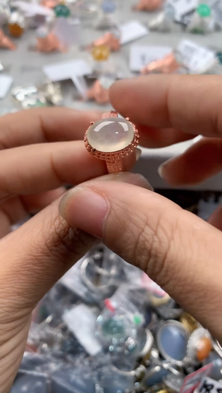 未镶嵌戒指翡翠777---5