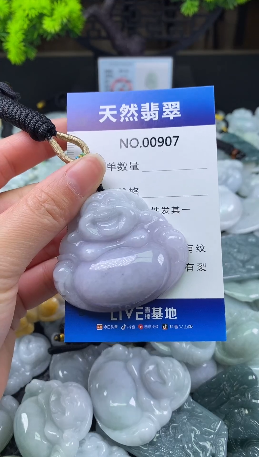 颈饰未镶嵌翡翠天然缅甸翡翠907