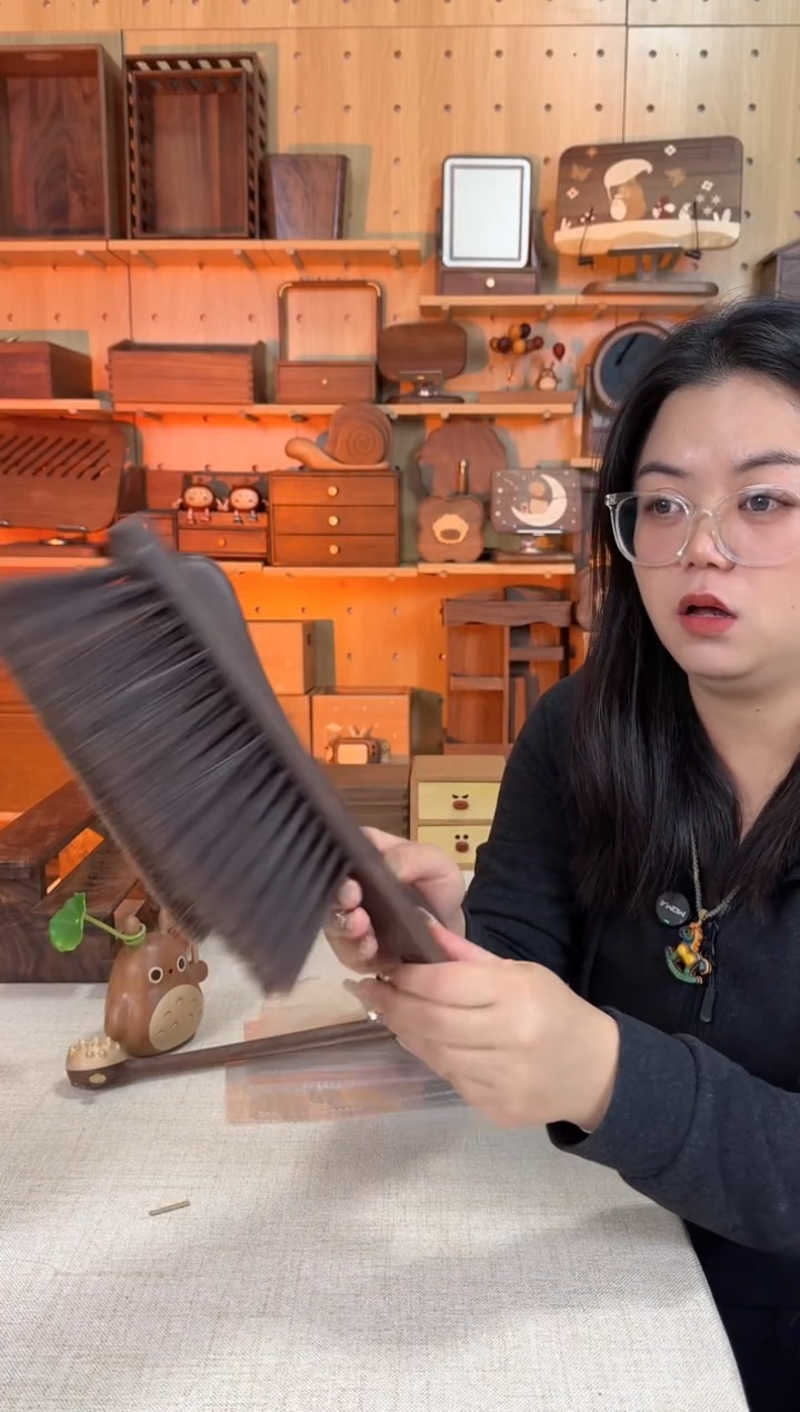 木微瑕鸡翅木毛刷一套毛刷