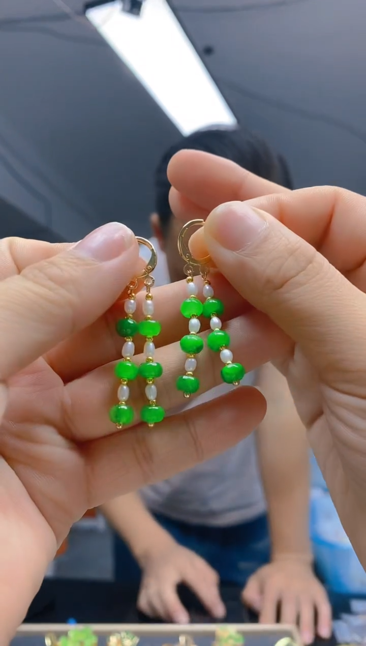 【闪购商品】翡翠耳饰合金71翡翠耳包