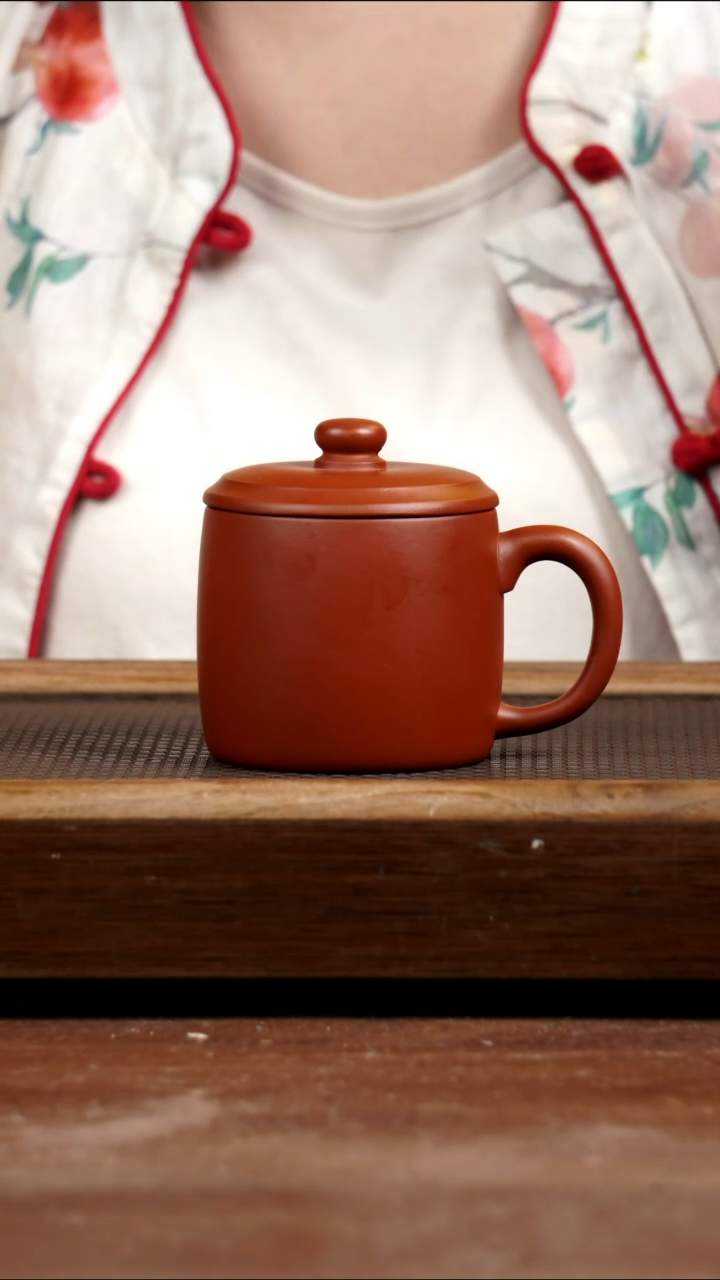 茶壶紫砂小煤窑朱泥生砂盖杯200CC