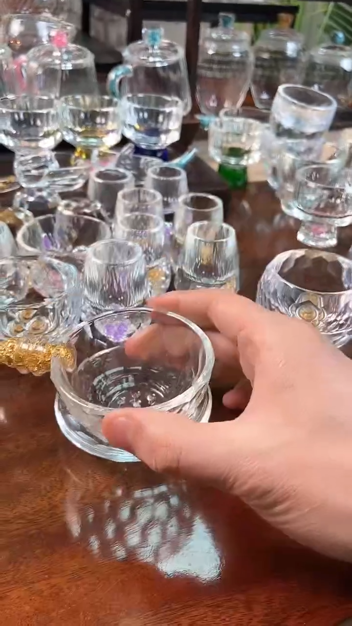 【闪购商品】玺宴新款水晶茶漏杯垫金箔