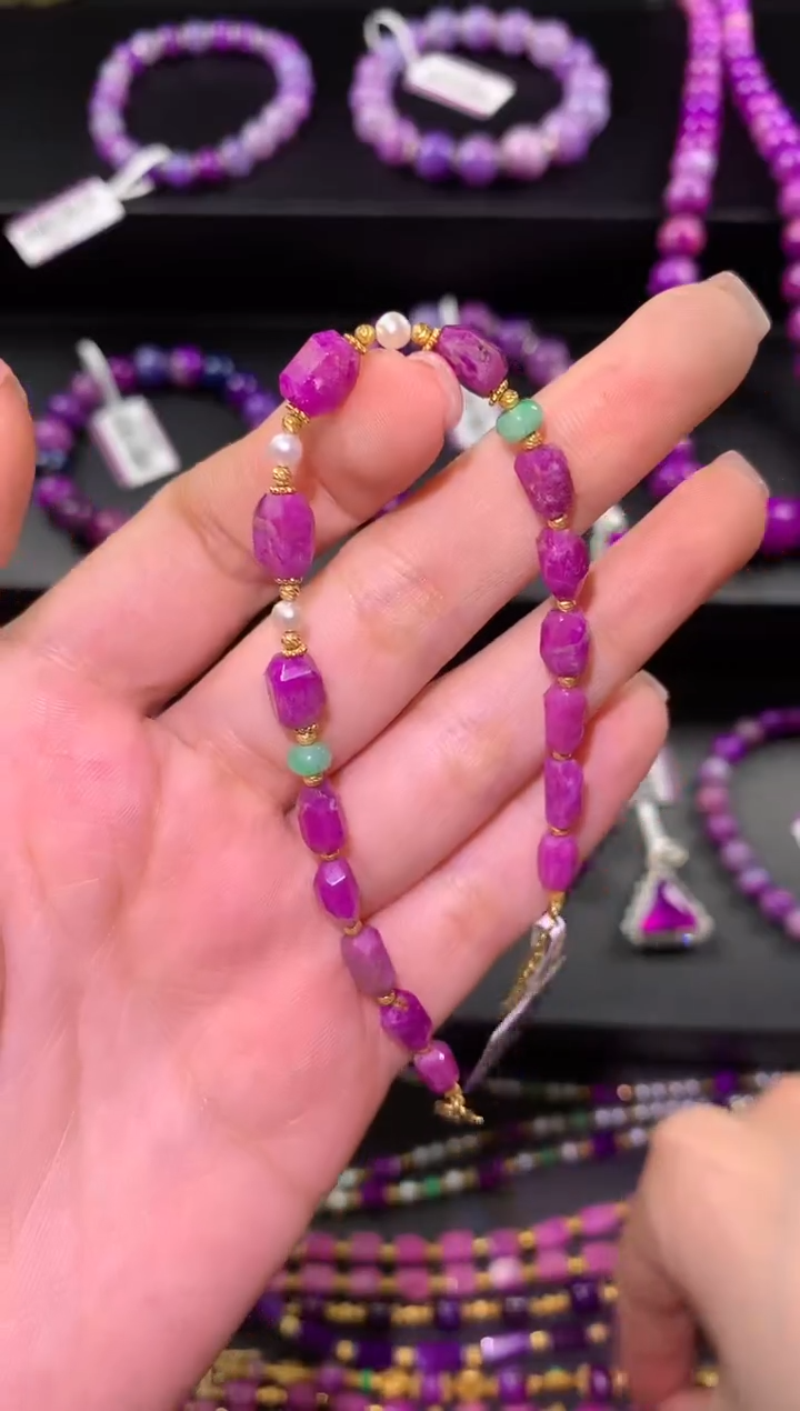 【闪购商品】苏纪石（舒俱来）.18K金镶嵌舒俱来手链