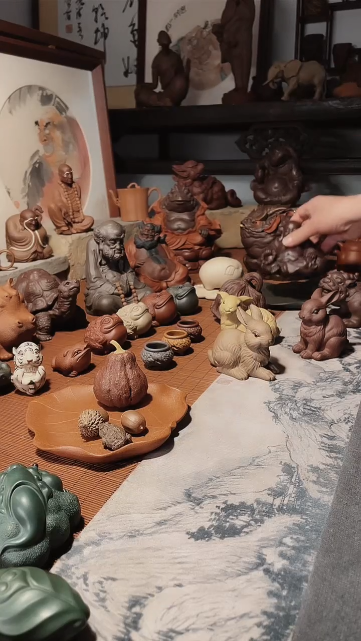 【闪购商品】紫砂茶宠紫砂茶宠把件摆件国琴