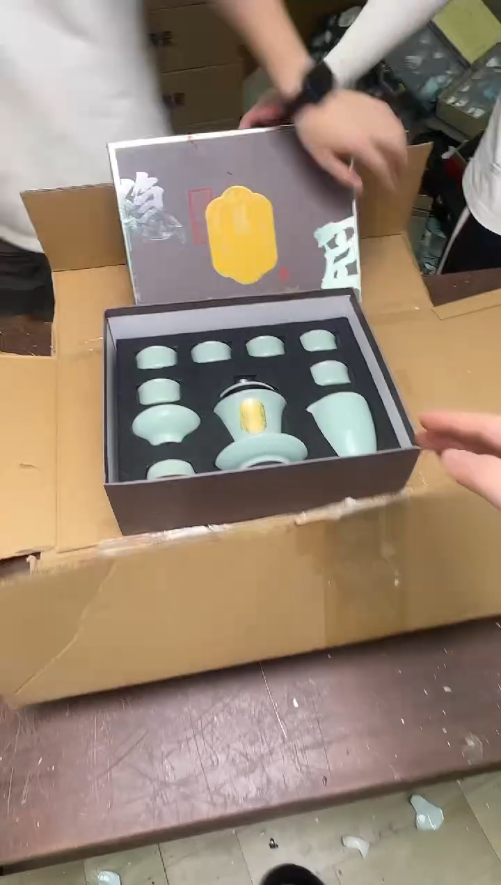 瓷片小强茶具套装