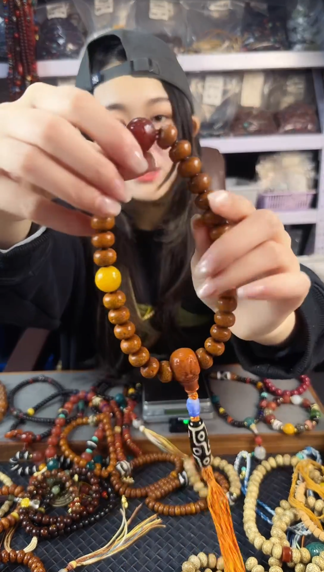 手串星月菩提老供珠开片手持