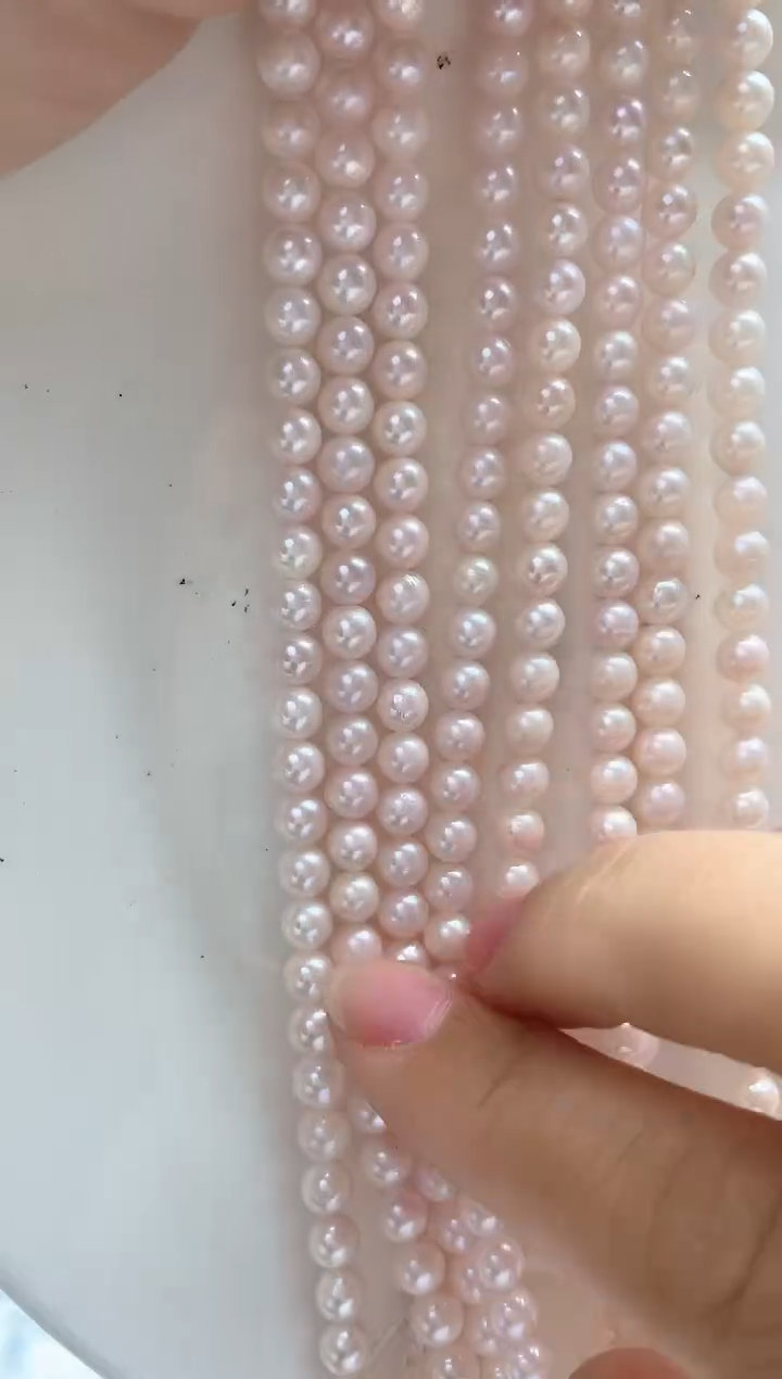 项链未镶嵌海水珍珠299   5mm天女粉项链（多样性发一）
