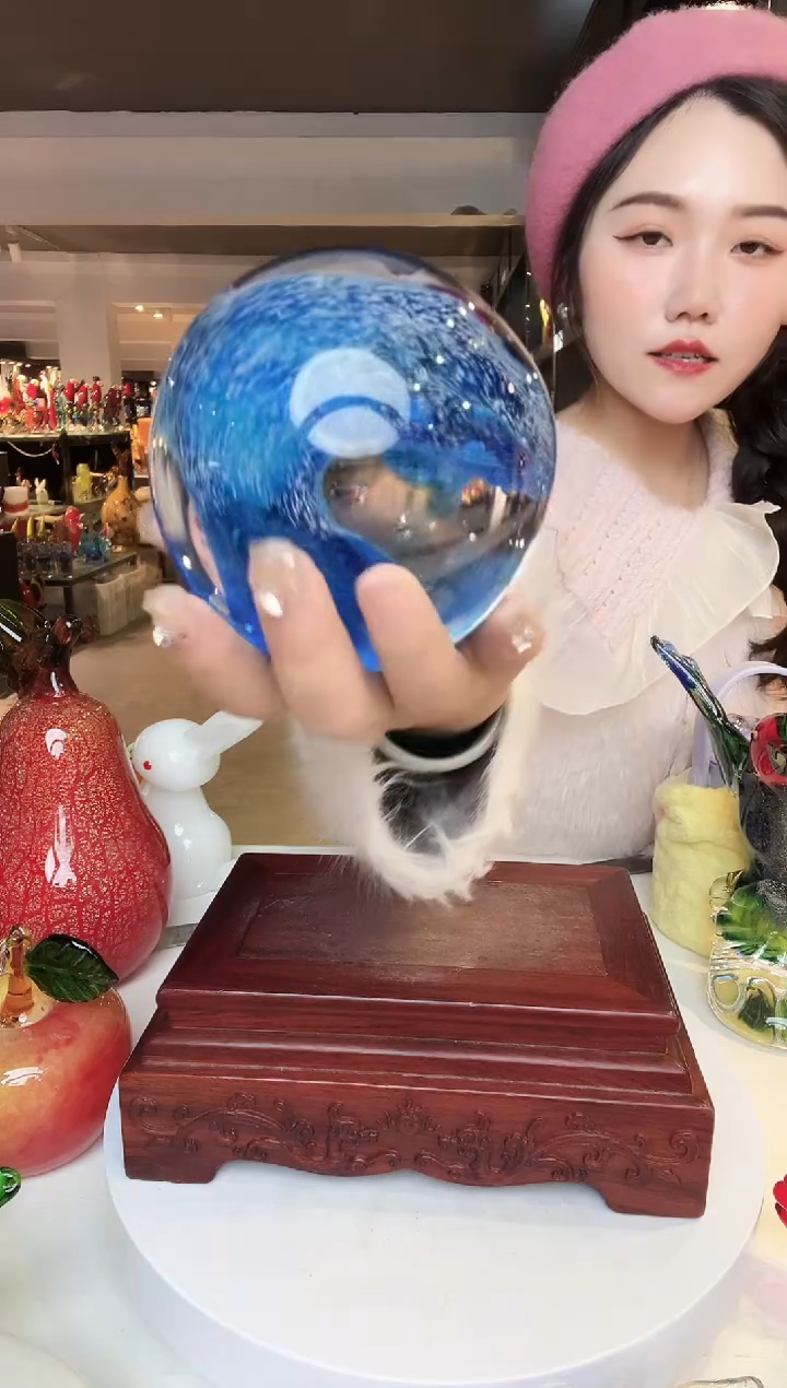 【闪购商品】茶盏琉璃摆件家居摆件