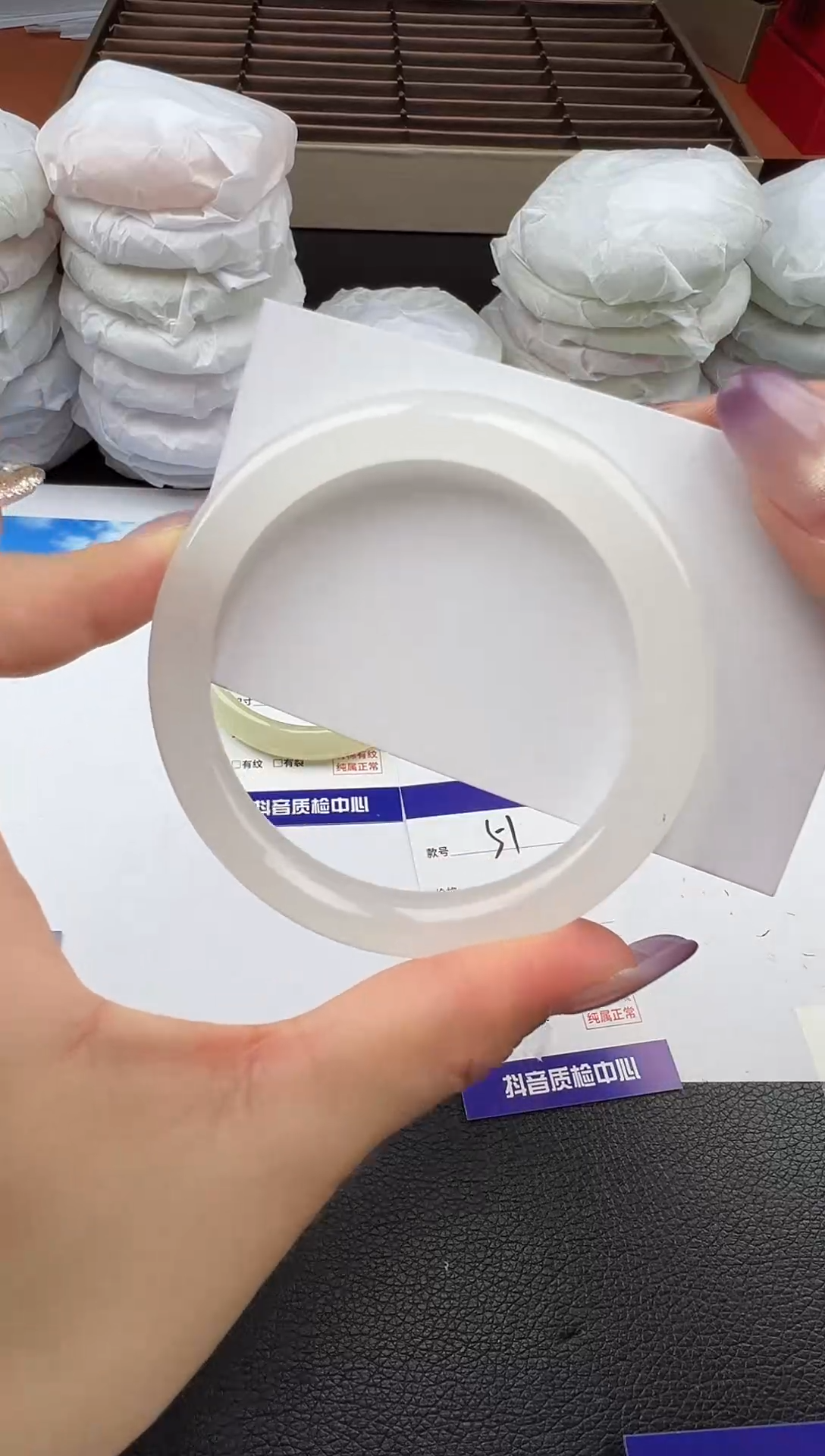 未镶嵌手镯石英质玉圈口 57 58