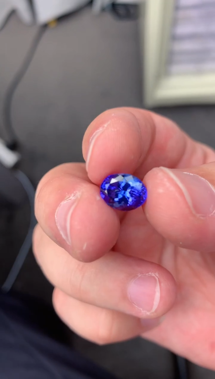 【闪购商品】坦桑石裸石未镶嵌3.2ct  坦桑石