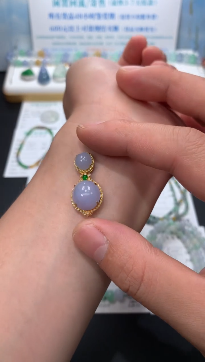 定制翡翠18K金镶嵌模式推广期48小时鉴赏期