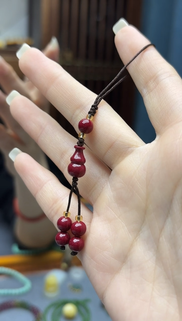 天然辰砂朱砂挂件GW