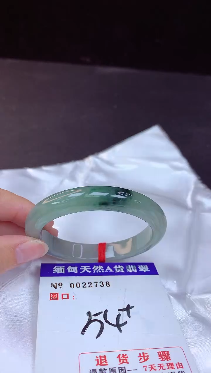 【闪购商品】翡翠手镯未镶嵌54+             