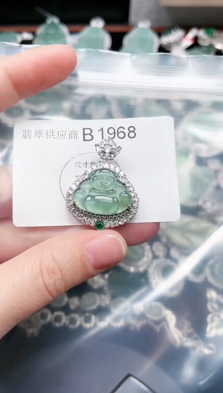 【闪购商品】翡翠颈饰未镶嵌赠皮绳1968