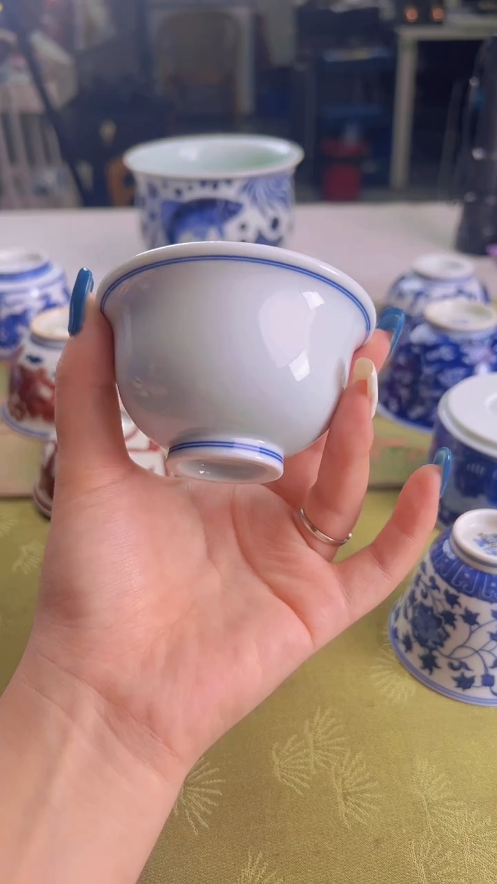瓷片景德镇毛仔柴窑杯