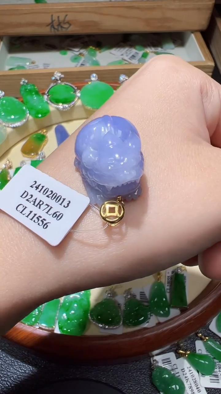 【闪购商品】翡翠颈饰18K金镶嵌我