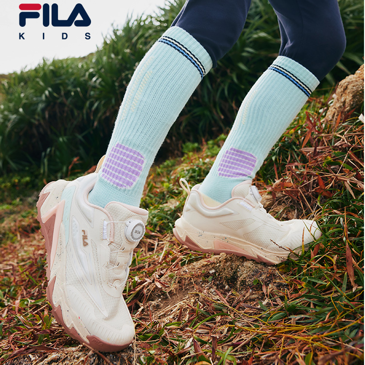 【斐乐儿童】2025年中大童专业户外鞋透气运动鞋休闲鞋K15B512501