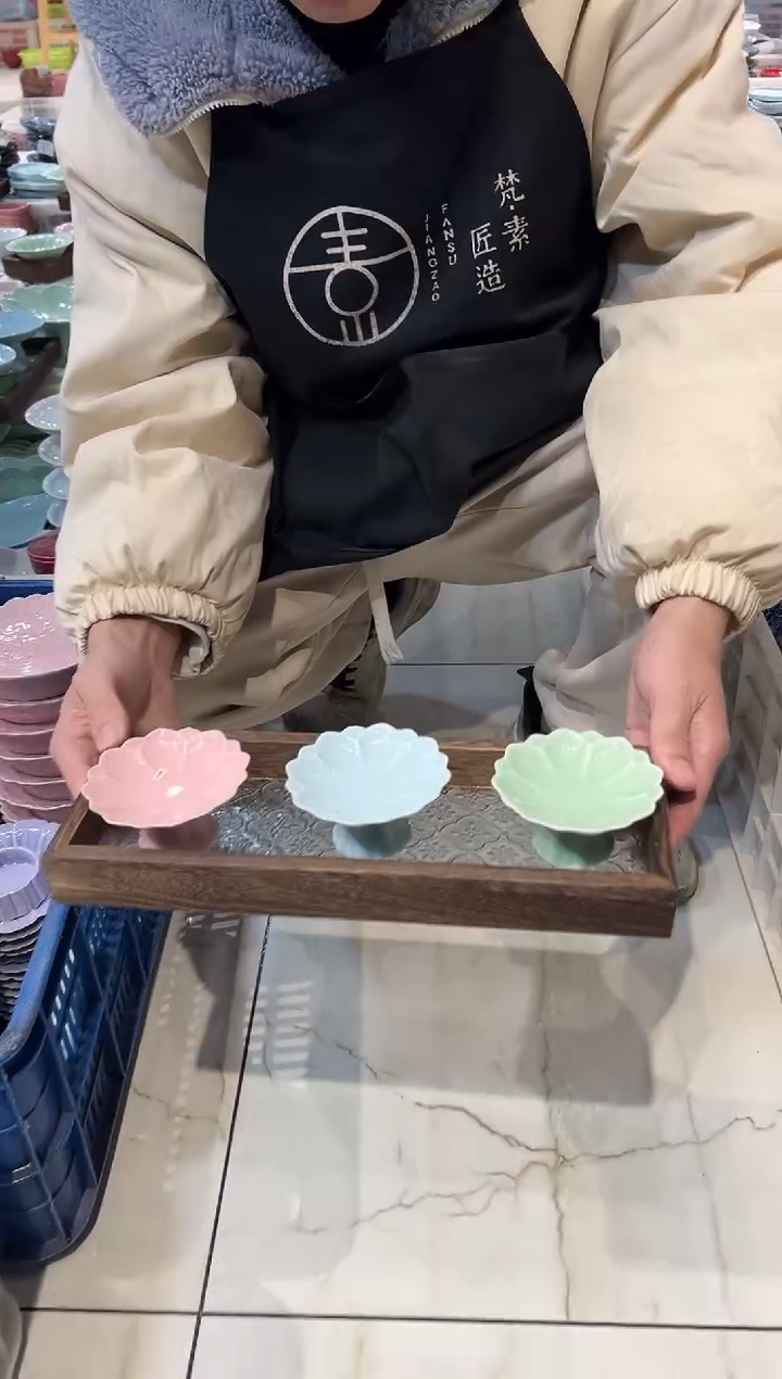 瓷片瓷微瑕商品 介意勿拍 带托盘