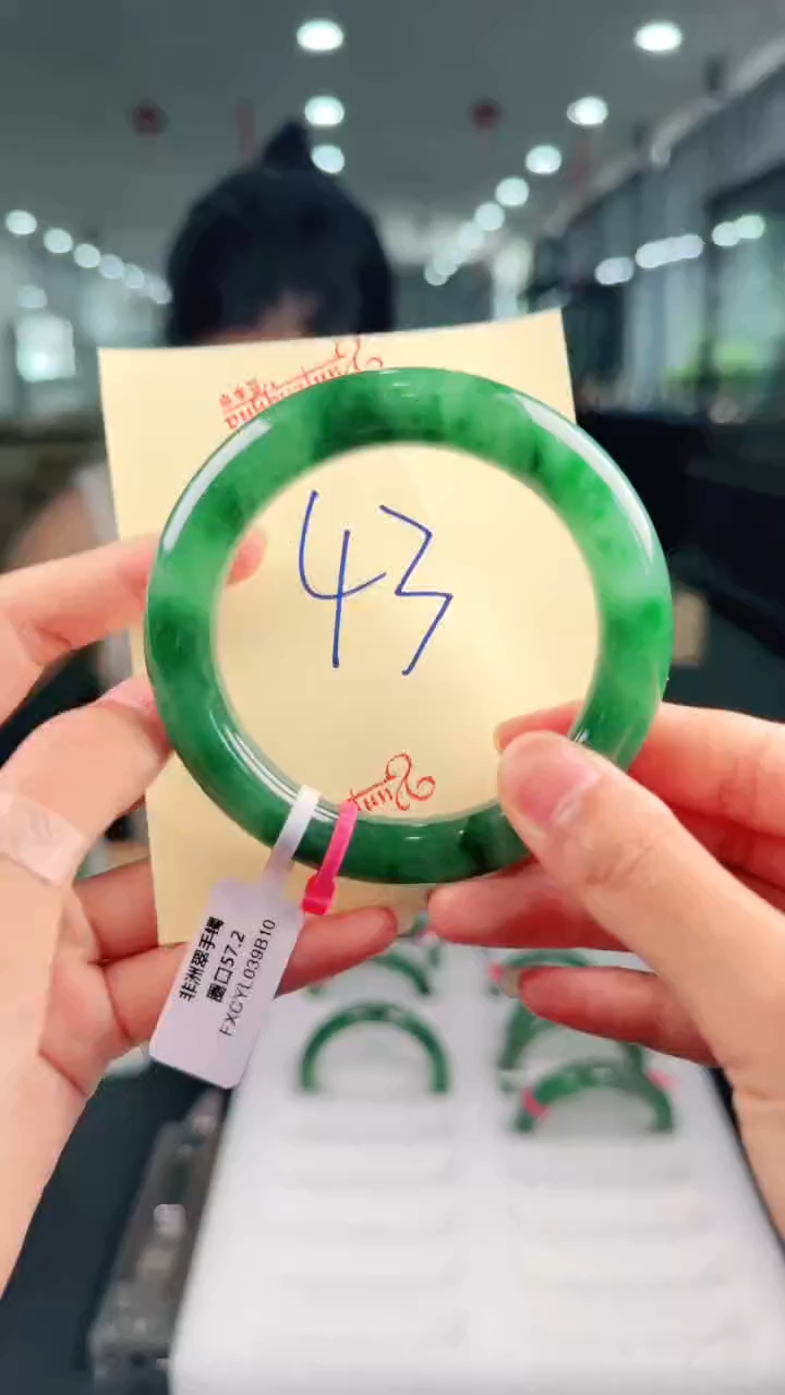 未镶嵌手镯石英质玉（非洲翠）天然非洲翠手镯未镶嵌43