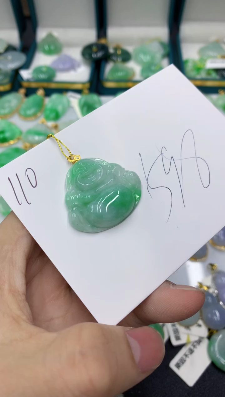 【闪购商品】翡翠颈饰18K金镶嵌号链接11111