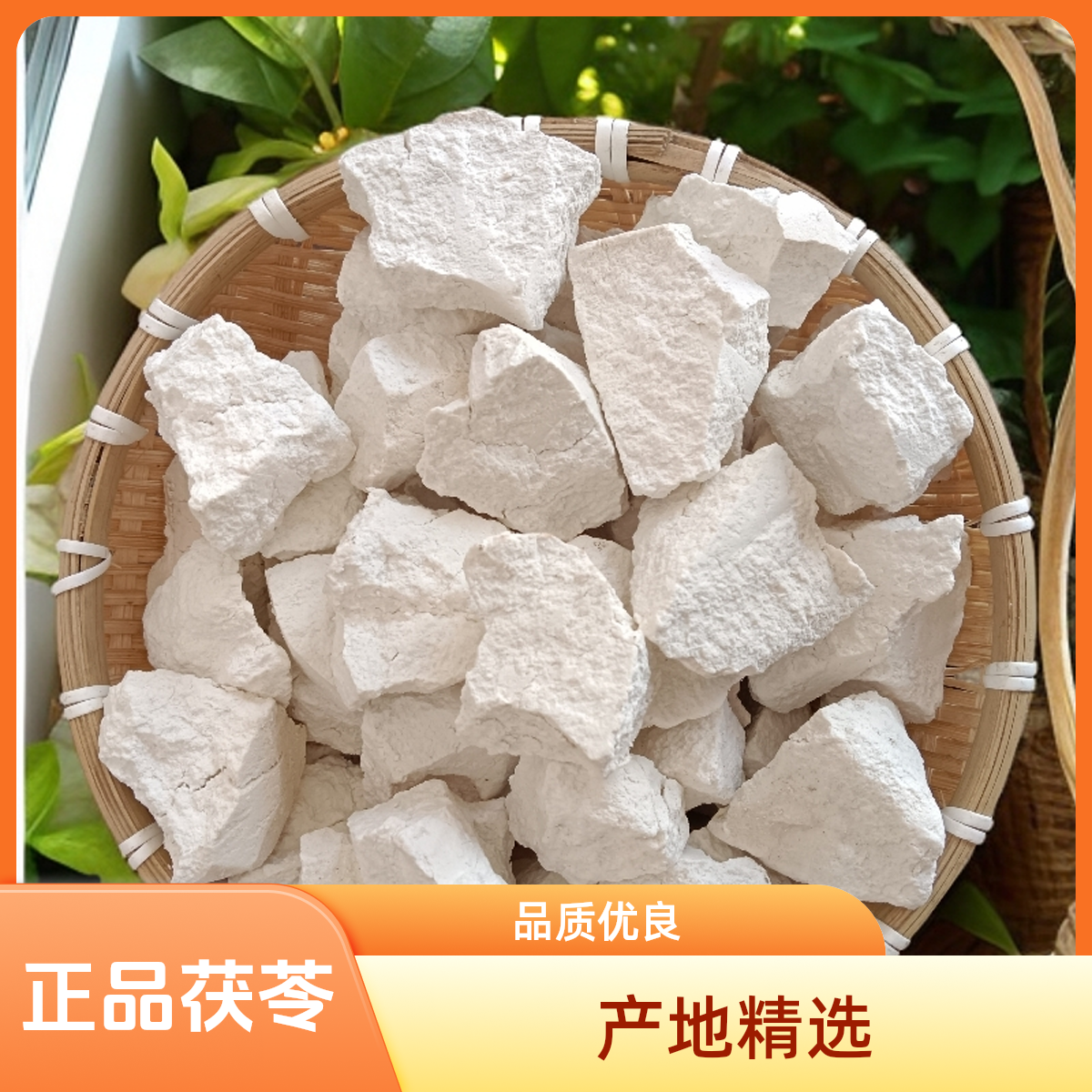 云南正品茯苓产地精选白茯苓块产品煮水干货煲汤老树茯苓白坨块