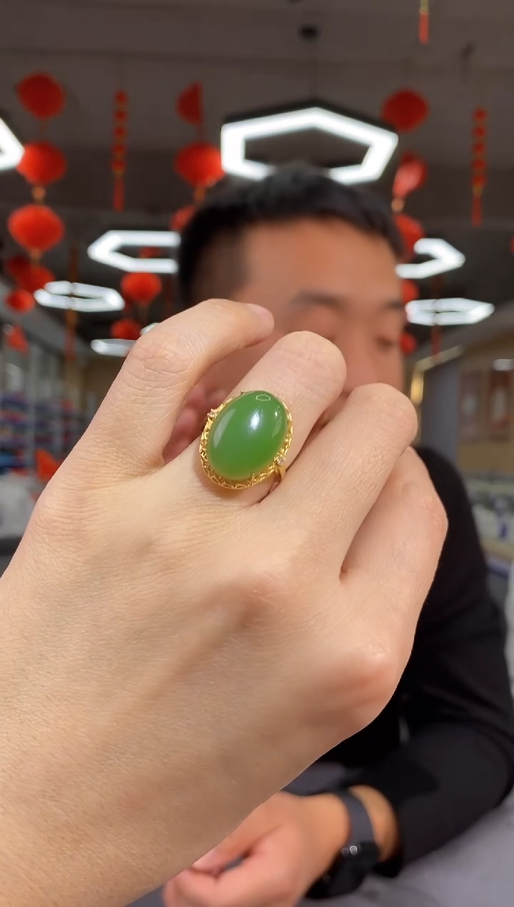 【闪购商品】和田玉戒指未镶嵌yp