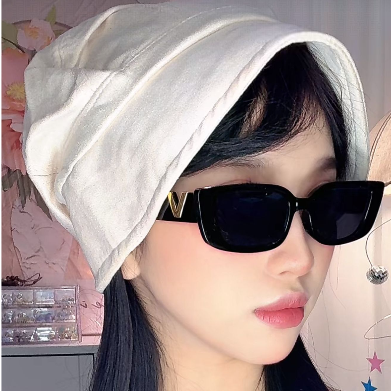 【CElia懒人帽】休闲帽子百搭夏季白色春夏秋季春秋户外薄款褶皱