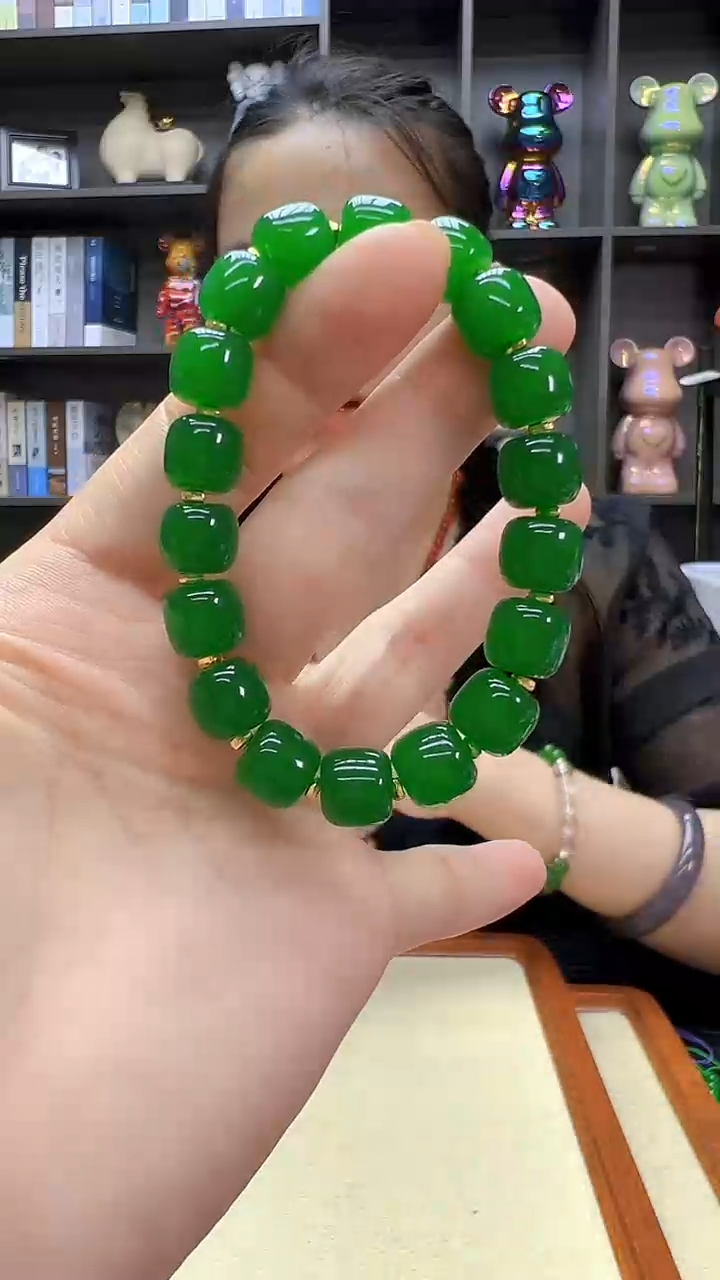 翡翠14K金镶嵌颈饰丹丹diy劲饰