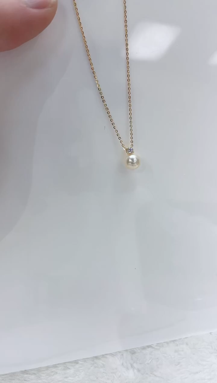 【闪购商品】海水珍珠吊坠(赠链)银S925镶嵌海水珍珠吊坠