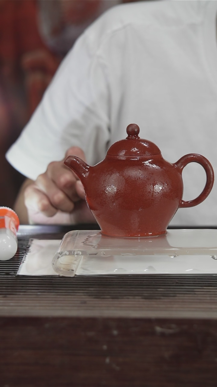 茶壶紫砂原矿紫砂壶抹布纹300CC61号