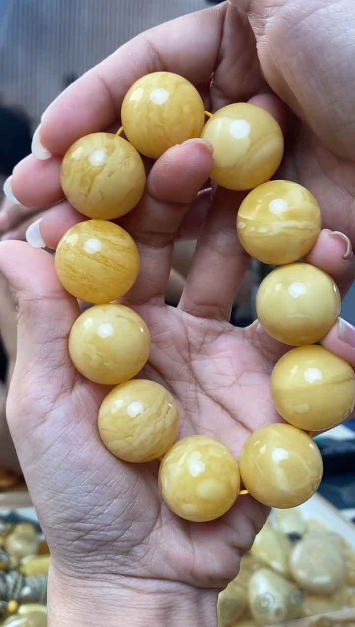 未镶嵌琥珀裸石天然琥珀蜜蜡手串