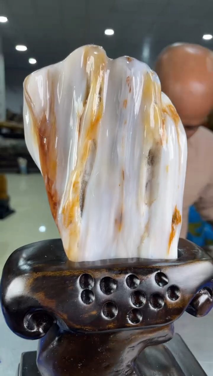 【闪购商品】硅化玉摆件未镶嵌51