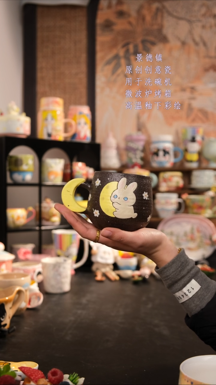 摆件陶旺的可以陶瓷手工手绘设计款